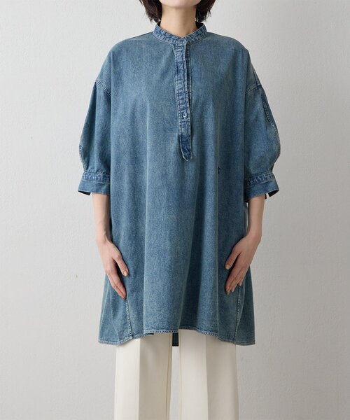 DENIM刺繍チュニックシャツ（シャツ/ブラウス）｜Whim Gazette（ウィム