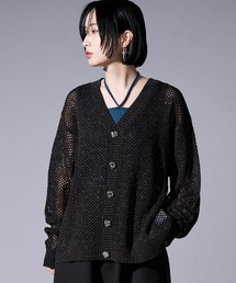Ellno Loset | メタルボタンラメメッシュカーディガン(カーディガン/ボレロ)