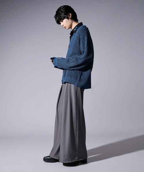 Ellno Loset（エルノロゼット）の「メタルボタンラメメッシュカーディガン（カーディガン/ボレロ・メンズ・ブラック/ブルー・SMALL/MEDIUM/LARGE）」の9枚目の写真