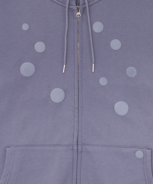 THECOLDESTMOMENT(ザコールデストモーメント)の「TCM dot hooded zip-up (purple)(パーカー・レディース・その他・SMALL/MEDIUM/LARGE)」の4枚目の写真