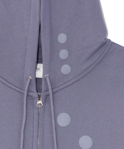 THECOLDESTMOMENT(ザコールデストモーメント)の「TCM dot hooded zip-up (purple)(パーカー・レディース・その他・SMALL/MEDIUM/LARGE)」の5枚目の写真