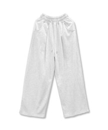 DAMISH（ダミシュ）の「クロスワイドツーピンタックスウェットパンツ_ブラック（スウェットパンツ）」