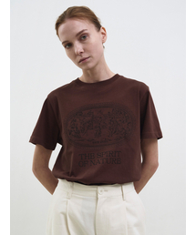WAVE UNION（ウェーブユニオン）の「Nymphs T-shirt brown（Tシャツ/カットソー）」