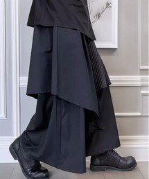 Candlestick（キャンドルスティック）の「ルーズシルエット ワイドパンツ レイヤード ドレープ 袴 パンツ（その他パンツ）」