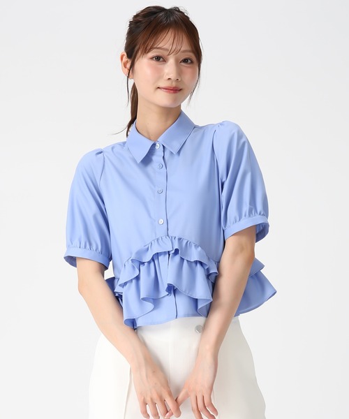 MISCH MASCH(ミッシュマッシュ)の「2026春夏新作 裾フリルシャツブラウス(シャツ/ブラウス・レディース・ブルー/イエロー/ホワイト・フリ-)」の20枚目の写真