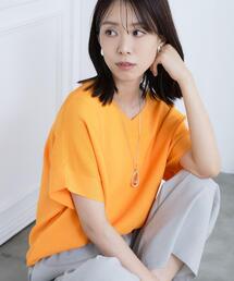 【11色展開/体型カバー】前後2WAYフレンチスリーブニット