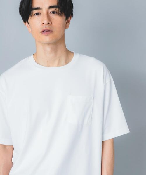 URBAN RESEARCH ROSSO MEN(アーバンリサーチロッソメン)の「『接触冷感/吸水速乾/UVカット』ハイクオリティリラックスフィットTシャツ(Tシャツ/カットソー・メンズ・ネイビー/ライトグレー/ホワイト/ブラック・X-LARGE/LARGE/MEDIUM/SMALL)」の1枚目の写真