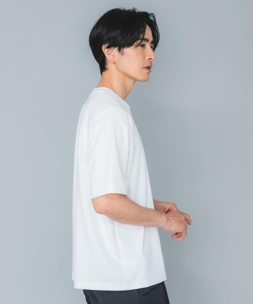 URBAN RESEARCH ROSSO MEN(アーバンリサーチロッソメン)の「『接触冷感/吸水速乾/UVカット』ハイクオリティリラックスフィットTシャツ(Tシャツ/カットソー・メンズ・ネイビー/ライトグレー/ホワイト/ブラック・X-LARGE/LARGE/MEDIUM/SMALL)」の10枚目の写真