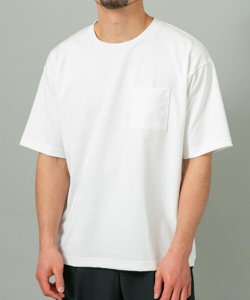 URBAN RESEARCH ROSSO MEN(アーバンリサーチロッソメン)の「『接触冷感/吸水速乾/UVカット』ハイクオリティリラックスフィットTシャツ(Tシャツ/カットソー・メンズ・ネイビー/ライトグレー/ホワイト/ブラック・X-LARGE/LARGE/MEDIUM/SMALL)」の13枚目の写真