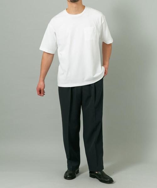 URBAN RESEARCH ROSSO MEN(アーバンリサーチロッソメン)の「『接触冷感/吸水速乾/UVカット』ハイクオリティリラックスフィットTシャツ(Tシャツ/カットソー・メンズ・ネイビー/ライトグレー/ホワイト/ブラック・X-LARGE/LARGE/MEDIUM/SMALL)」の14枚目の写真