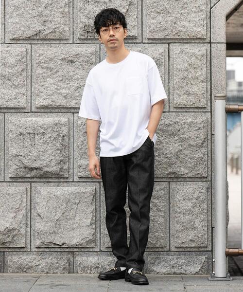 URBAN RESEARCH ROSSO MEN(アーバンリサーチロッソメン)の「『接触冷感/吸水速乾/UVカット』ハイクオリティリラックスフィットTシャツ(Tシャツ/カットソー・メンズ・ネイビー/ライトグレー/ホワイト/ブラック・X-LARGE/LARGE/MEDIUM/SMALL)」の16枚目の写真