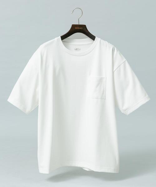 URBAN RESEARCH ROSSO MEN(アーバンリサーチロッソメン)の「『接触冷感/吸水速乾/UVカット』ハイクオリティリラックスフィットTシャツ(Tシャツ/カットソー・メンズ・ネイビー/ライトグレー/ホワイト/ブラック・X-LARGE/LARGE/MEDIUM/SMALL)」の18枚目の写真