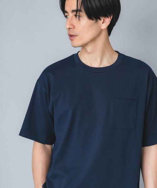 URBAN RESEARCH ROSSO MEN(アーバンリサーチロッソメン)の「『接触冷感/吸水速乾/UVカット』ハイクオリティリラックスフィットTシャツ(Tシャツ/カットソー・メンズ・ネイビー/ライトグレー/ホワイト/ブラック・X-LARGE/LARGE/MEDIUM/SMALL)」の21枚目の写真