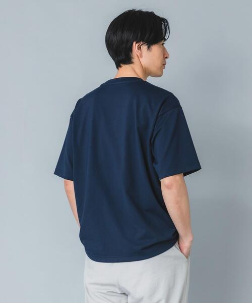 URBAN RESEARCH ROSSO MEN(アーバンリサーチロッソメン)の「『接触冷感/吸水速乾/UVカット』ハイクオリティリラックスフィットTシャツ(Tシャツ/カットソー・メンズ・ネイビー/ライトグレー/ホワイト/ブラック・X-LARGE/LARGE/MEDIUM/SMALL)」の8枚目の写真