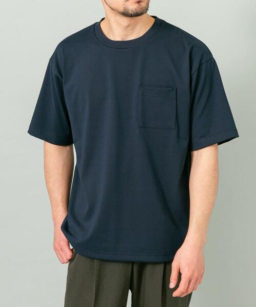 URBAN RESEARCH ROSSO MEN(アーバンリサーチロッソメン)の「『接触冷感/吸水速乾/UVカット』ハイクオリティリラックスフィットTシャツ(Tシャツ/カットソー・メンズ・ネイビー/ライトグレー/ホワイト/ブラック・X-LARGE/LARGE/MEDIUM/SMALL)」の11枚目の写真