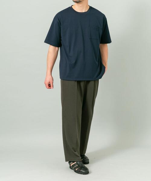URBAN RESEARCH ROSSO MEN(アーバンリサーチロッソメン)の「『接触冷感/吸水速乾/UVカット』ハイクオリティリラックスフィットTシャツ(Tシャツ/カットソー・メンズ・ネイビー/ライトグレー/ホワイト/ブラック・X-LARGE/LARGE/MEDIUM/SMALL)」の12枚目の写真
