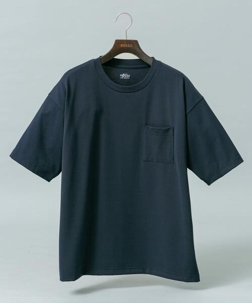 URBAN RESEARCH ROSSO MEN(アーバンリサーチロッソメン)の「『接触冷感/吸水速乾/UVカット』ハイクオリティリラックスフィットTシャツ(Tシャツ/カットソー・メンズ・ネイビー/ライトグレー/ホワイト/ブラック・X-LARGE/LARGE/MEDIUM/SMALL)」の14枚目の写真