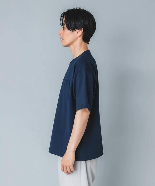 URBAN RESEARCH ROSSO MEN(アーバンリサーチロッソメン)の「『接触冷感/吸水速乾/UVカット』ハイクオリティリラックスフィットTシャツ(Tシャツ/カットソー・メンズ・ネイビー/ライトグレー/ホワイト/ブラック・X-LARGE/LARGE/MEDIUM/SMALL)」の16枚目の写真