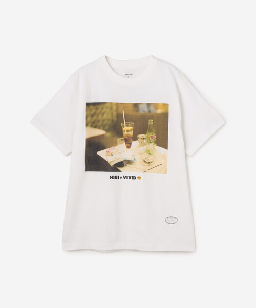 TANGTANG(タンタン)の「TANGTANG | 半袖Tシャツ GASATANG HIBI÷VIVID WOMEN(Tシャツ/カットソー・レディース・ホワイト・S)」の2枚目の写真