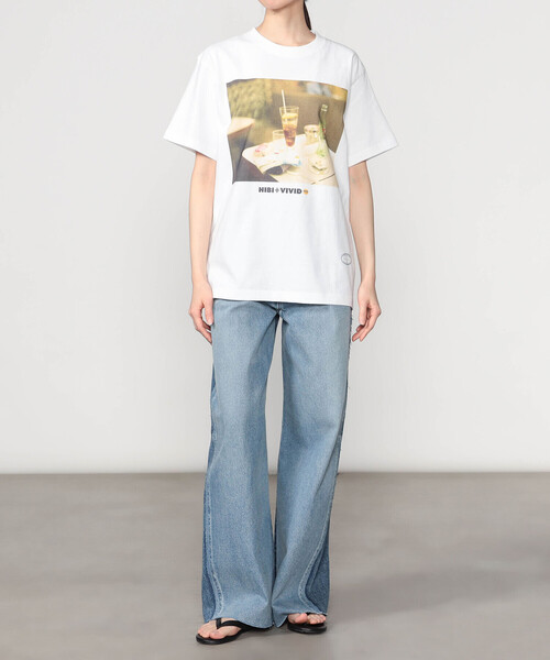 TANGTANG(タンタン)の「TANGTANG | 半袖Tシャツ GASATANG HIBI÷VIVID WOMEN(Tシャツ/カットソー・レディース・ホワイト・S)」の12枚目の写真