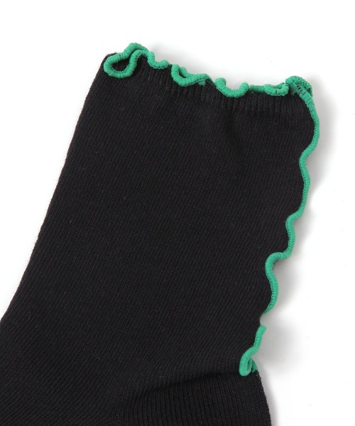 niko and...（ニコアンド）の「オリジナル配色メロウソックス（ソックス/靴下・レディース・ブラック/アイボリー/グレー・0）」の4枚目の写真