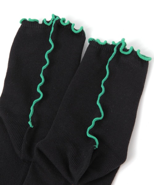niko and...（ニコアンド）の「オリジナル配色メロウソックス（ソックス/靴下・レディース・ブラック/アイボリー/グレー・0）」の7枚目の写真