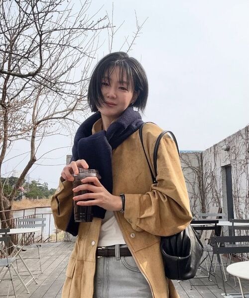 YURT(ユルト)の「BEOSEON_2COLOR(ショルダーバッグ・レディース・ブラック/ダークブラウン・FREE)」の16枚目の写真