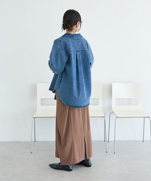 CRAFT STANDARD BOUTIQUE(クラフトスタンダードブティック)の「ドレープポケットデザインスカート(スカート・レディース・ブラウン/ベージュ/ブラック・L/M)」の18枚目の写真