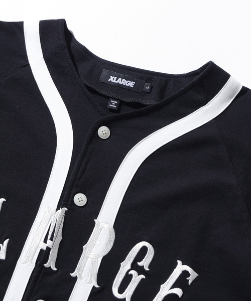 XLARGE(エクストララージ)の「BASEBALL JERSEY(Tシャツ/カットソー・メンズ・ブラック/オフホワイト・S/M/L/XL)」の3枚目の写真
