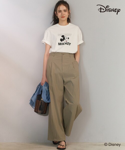 23区 S(ニジュウサンクチイサイサイズ)の「Mickeyデザイン Tシャツ(Tシャツ/カットソー・レディース・ホワイト系/グレー系・32)」の12枚目の写真