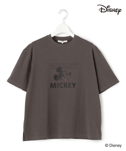 23区 S(ニジュウサンクチイサイサイズ)の「Mickeyデザイン Tシャツ(Tシャツ/カットソー・レディース・ホワイト系/グレー系・32)」の9枚目の写真