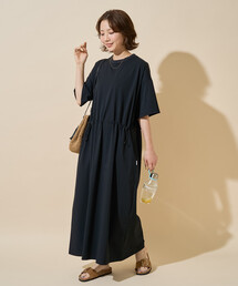FREAK'S STORE | 限定展開 TAION × FREAK'S STORE/タイオン <UVカット・吸水速乾・接触冷感・抗菌・ストレッチ>別注 ドロー コード 半袖 ワンピース(ワンピース)