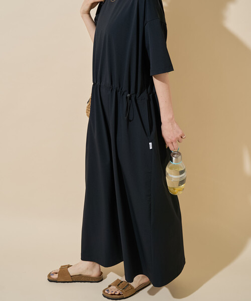 FREAK'S STORE(フリークスストア)の「限定展開 TAION × FREAK'S STORE/タイオン <UVカット・吸水速乾・接触冷感・抗菌・ストレッチ>別注 ドロー コード 半袖 ワンピース(ワンピース・レディース・ライトグレー/ブラック/インディゴブルー/ベージュ・フリ-)」の11枚目の写真