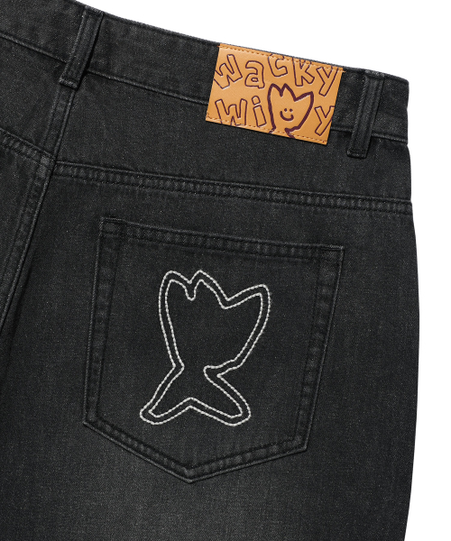 Wacky WiLLy(ワッキーウィリー)の「ベーシックバミューダデニムショートパンツブラック(その他パンツ・レディース・その他・SMALL/MEDIUM/LARGE/X-LARGE)」の6枚目の写真