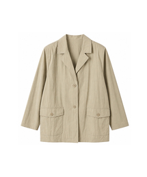 Out Pocket Nylon Single Jacket (2colors)