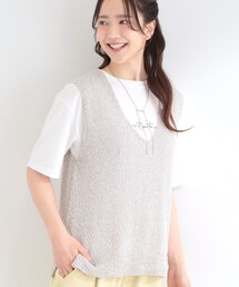 SHOO・LA・RUE | 【2点セット/S-LL】ニットベスト&ロゴTシャツSET(その他トップス)