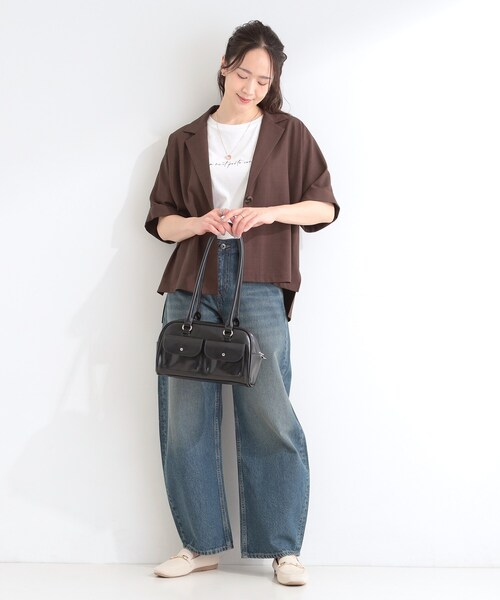 SHOO・LA・RUE(シューラルー)の「【2点セット/S-LL】ニットベスト&ロゴTシャツSET(その他トップス・レディース・ライトブルー/オフホワイト/ライトグレー・04/03/02/01)」の9枚目の写真