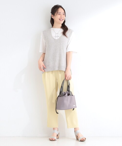 SHOO・LA・RUE(シューラルー)の「【2点セット/S-LL】ニットベスト&ロゴTシャツSET(その他トップス・レディース・ライトブルー/オフホワイト/ライトグレー・04/03/02/01)」の14枚目の写真