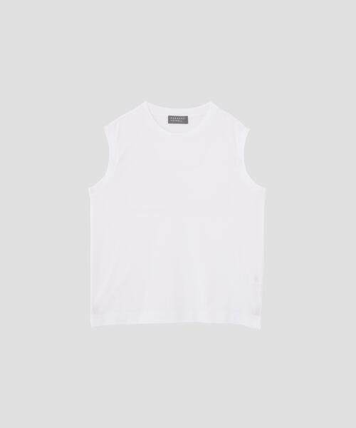 MARGARET HOWELL（マーガレットハウエル）の「PLAIN COTTON JERSEY TOP（Tシャツ/カットソー・レディース・ホワイト/グレー系その他3・2）」の8枚目の写真