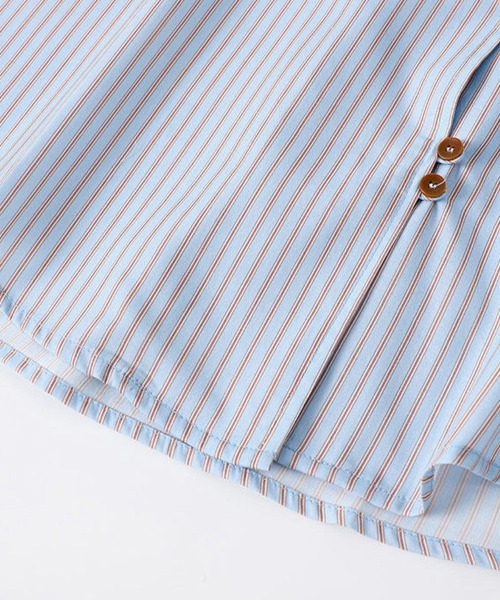 ReRe(リリ)の「ストライプデザインシャツ(シャツ/ブラウス・レディース・ライトブルー・SMALL/MEDIUM/LARGE/X-LARGE)」の13枚目の写真