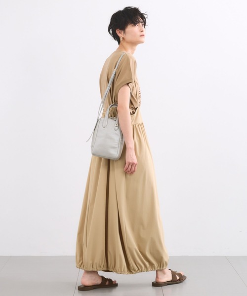 BARNYARDSTORM(バンヤードストーム)の「BARNYARDSTORM / 撥水サロペット風スカート【撥水】<セットアップ対応>(サロペット/オーバーオール・レディース・ベージュ/ブラック・S/M)」の13枚目の写真