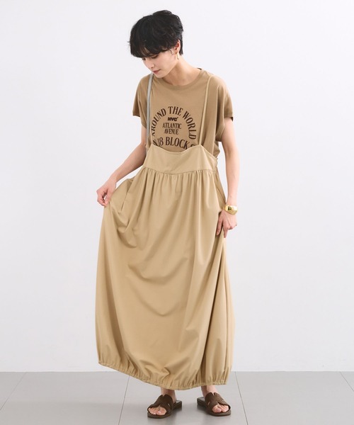 BARNYARDSTORM(バンヤードストーム)の「BARNYARDSTORM / 撥水サロペット風スカート【撥水】<セットアップ対応>(サロペット/オーバーオール・レディース・ベージュ/ブラック・S/M)」の15枚目の写真