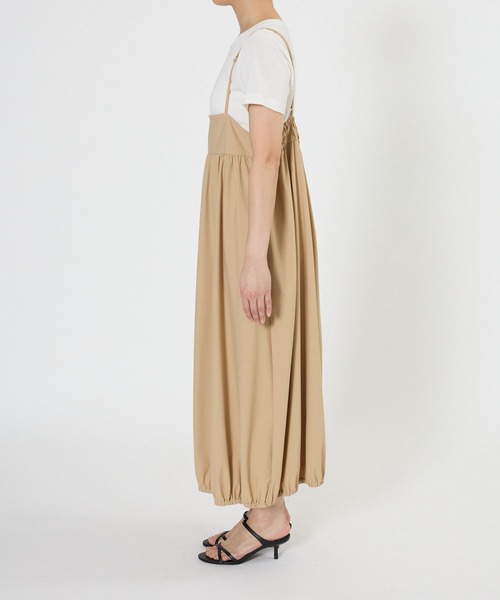 BARNYARDSTORM(バンヤードストーム)の「BARNYARDSTORM / 撥水サロペット風スカート【撥水】<セットアップ対応>(サロペット/オーバーオール・レディース・ベージュ/ブラック・S/M)」の17枚目の写真