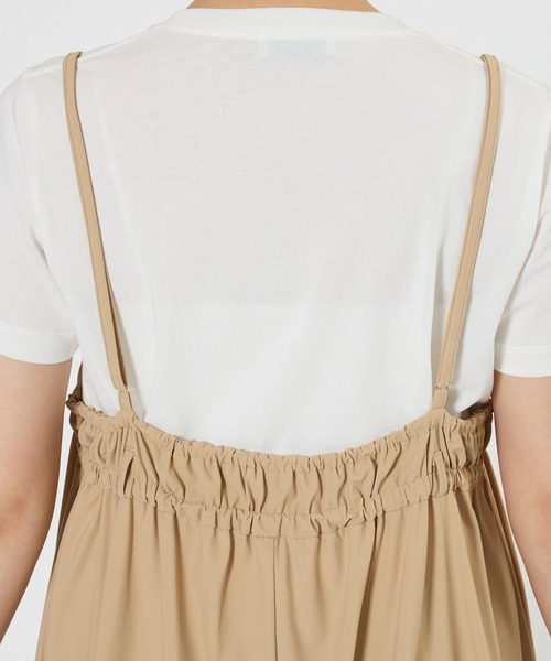 BARNYARDSTORM(バンヤードストーム)の「BARNYARDSTORM / 撥水サロペット風スカート【撥水】<セットアップ対応>(サロペット/オーバーオール・レディース・ベージュ/ブラック・S/M)」の20枚目の写真