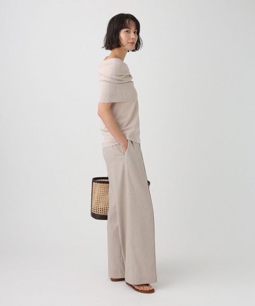 BABYLONE(バビロン)の「【多機能素材】リネンライクパンツ(スラックス・レディース・ベージュ/オリーブ・36inch/38inch)」の8枚目の写真