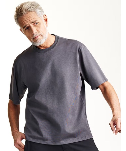 1 piu 1 uguale 3（ウノピゥウノウグァーレトレ）の「S/S CREW-NECK T【LOOSE FIT】（Tシャツ/カットソー・メンズ・グレー/ブラック/ライトベージュ/ホワイト・LARGE）」の3枚目の写真