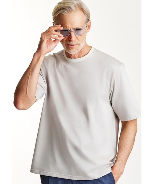 1 piu 1 uguale 3（ウノピゥウノウグァーレトレ）の「S/S CREW-NECK T【LOOSE FIT】（Tシャツ/カットソー・メンズ・グレー/ブラック/ライトベージュ/ホワイト・LARGE）」の4枚目の写真