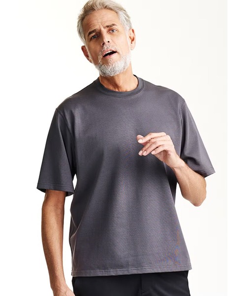 1 piu 1 uguale 3（ウノピゥウノウグァーレトレ）の「S/S CREW-NECK T【LOOSE FIT】（Tシャツ/カットソー・メンズ・グレー/ブラック/ライトベージュ/ホワイト・LARGE）」の14枚目の写真