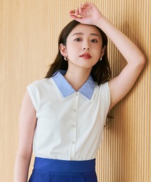 2026春夏新作 シャツ襟フレンチニット