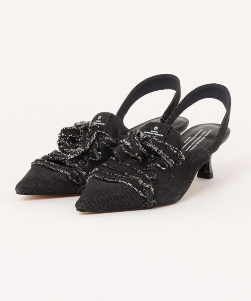 Scrap Book（スクラップブック）の「【MAISON MAVERICK PRESENTS】 別注 Lace-up Heel Sniakers（パンプス・レディース・ブラック系その他/ブルー/ブラック・L/M）」の2枚目の写真